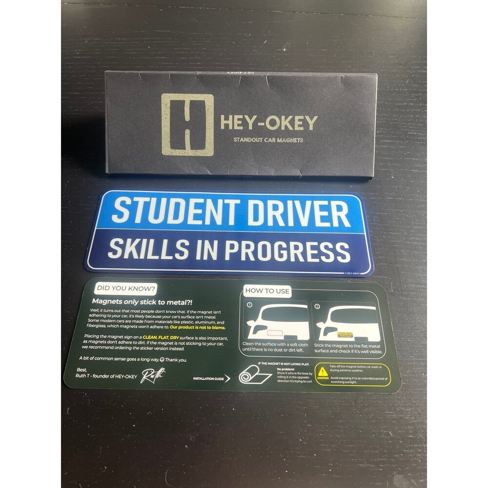 New driver car magnet
